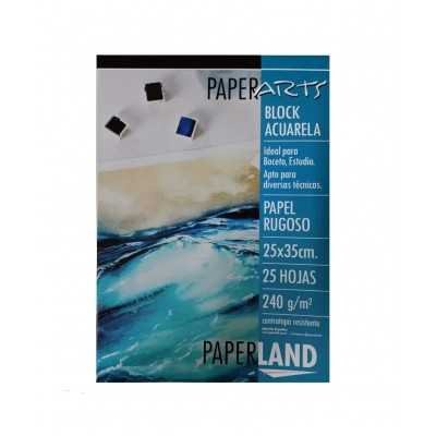 Block Acuarela rugoso de 240 gramos 17x25 cm Paperarts x10 hojas Paperland
