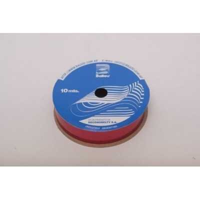 Cinta metal Rojo 20 mm x10 mts Ballou