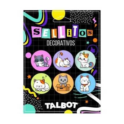 Sellos decorativos "Gatitos" x1 unidad Talbot