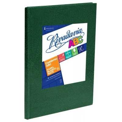 Cuaderno ABC 19x23 cm rayado VERDE x48 hojas Rivadavia