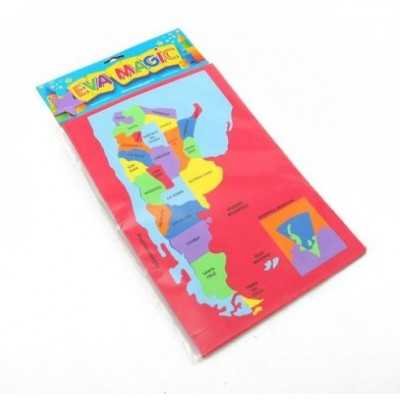 Goma mapa Republica Argentina 22x33cm