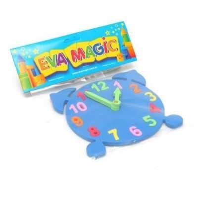 Goma eva Reloj didactico chico 18x18cm
