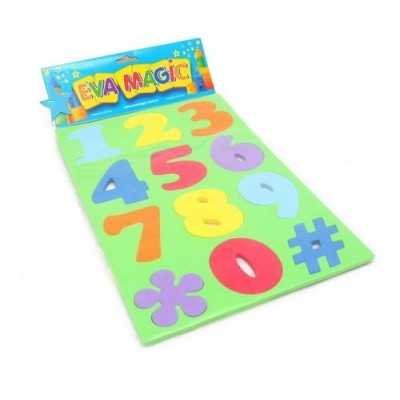 Goma eva troquelito mediano numeros 22x33cm