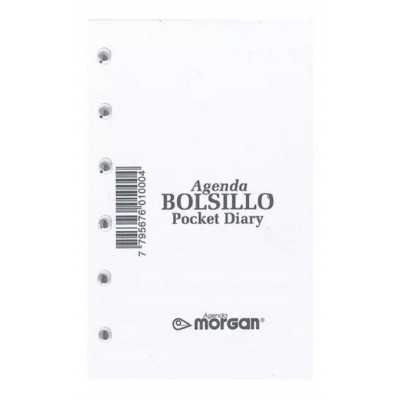 Repuesto agenda diaria de bolsillo sin cuerpo Morgan