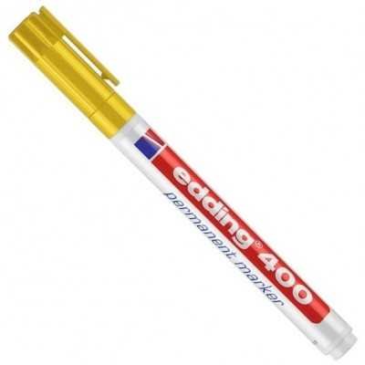 Marcador permanente recargable Art 400 AMARILLO punta fina Edding