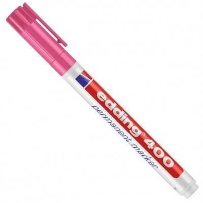 Marcador permanente recargable Art 400 ROSA punta fina Edding