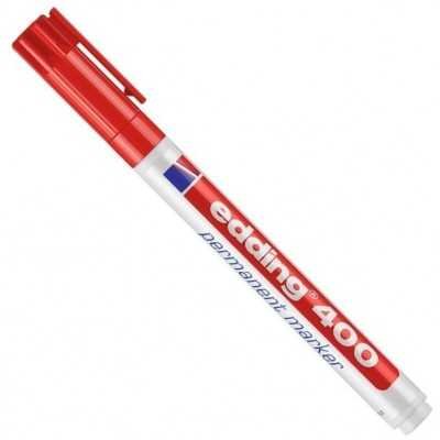 Marcador permanente recargable Art 400 ROJO punta fina Edding