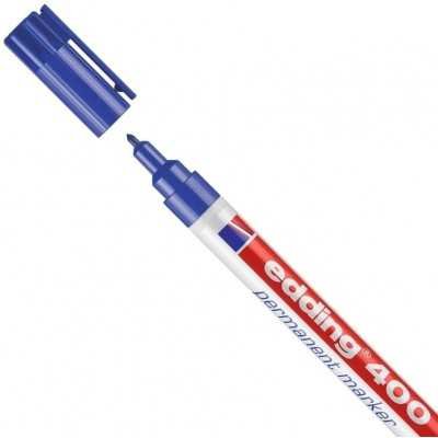 Marcador permanente recargable Art 400 AZUL punta fina Edding