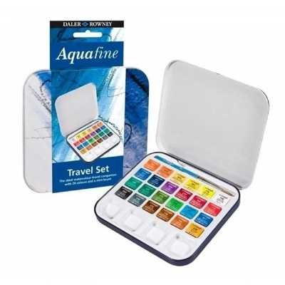 Set de Acuarelas Travel Set Aquafine x24 Colores Daler Rowney