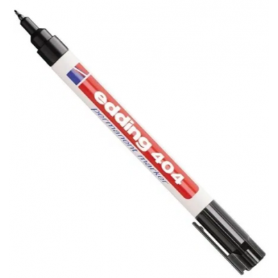 Marcador permanente recargable Art 404 NEGRO punta extra fina Edding