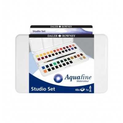 Set de Acuarelas Travel Set Aquafine x48 Colores Daler Rowney