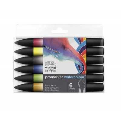 Marcadores watercolour Promarker set x6 colores Winsor & Newton