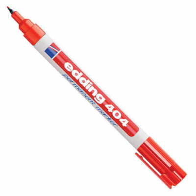 Marcador permanente recargable Art 404 ROJO punta extra fina Edding