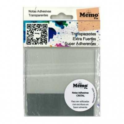 Nota Adhesiva 74x74 mm CRISTAL (transparente) Memo Fix