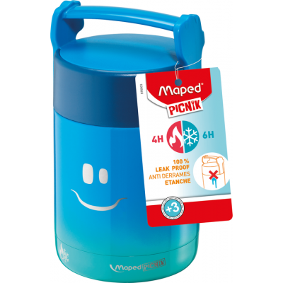 Porta alimentos metálico térmico concept kids food jar azul Maped