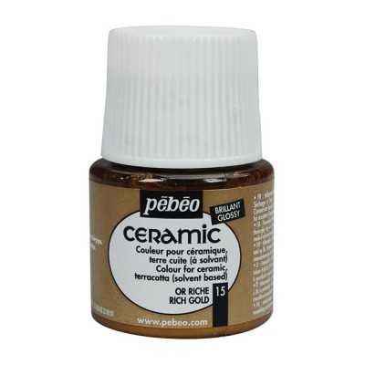 Pintura ceramic Oro rico x45 ml Pebeo