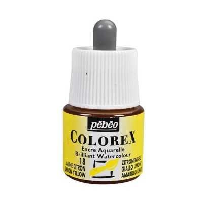Tinta acuarela Colorex Amarillo limon x45 ml Pebeo