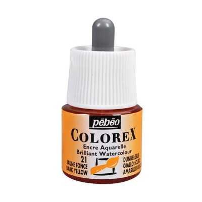 Tinta acuarela Colorex Amarillo oscuro x45 ml Pebeo