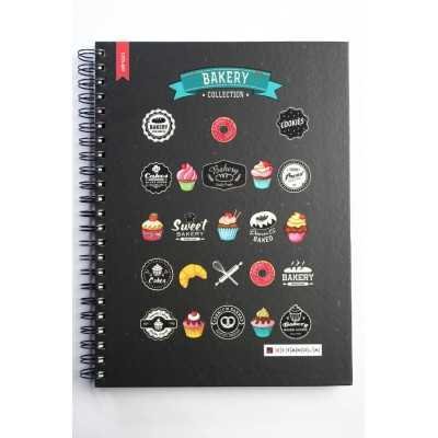 Cuaderno con espiral A4 tapa dura Bakery x 150 hojas rayado Cita Kit