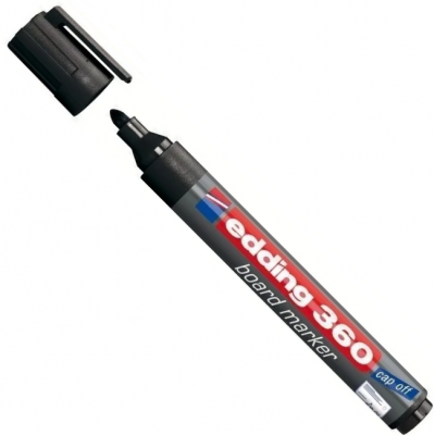 Marcador para pizarra recargable Art 360 NEGRO punta redonda Edding