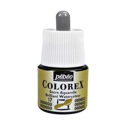 Tinta acuarela Colorex Greengold x45 ml Pebeo