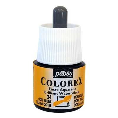 Tinta acuarela Colorex Ocre amarillo x45 ml Pebeo