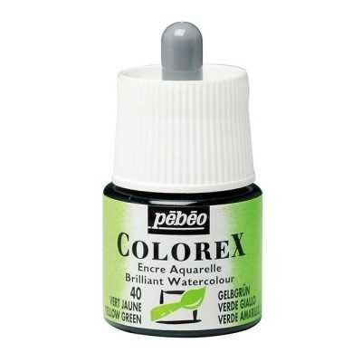 Tinta acuarela Colorex Verde amarillo x45 ml Pebeo