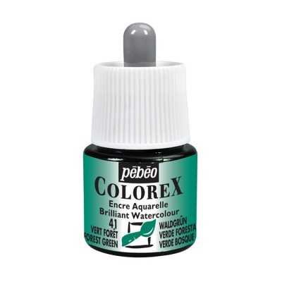 Tinta acuarela Colorex Verde bosque x45 ml Pebeo