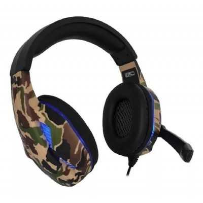 Auricular headset  gaming HSG-518 Play to Win con luces camouflado GTC