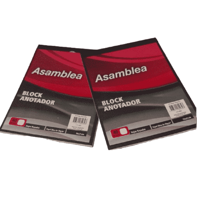 Anotador x40 hojas rayado Asamblea