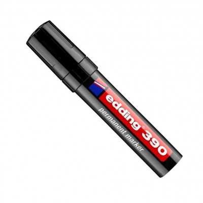 Marcador permanente punta bisel extra gruesa Art 390 NEGRO Edding