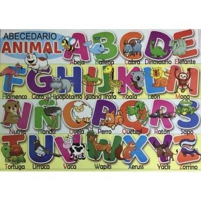 Laminas didácticas "EL ABECEDARIO ANIMAL" 24x30 cm