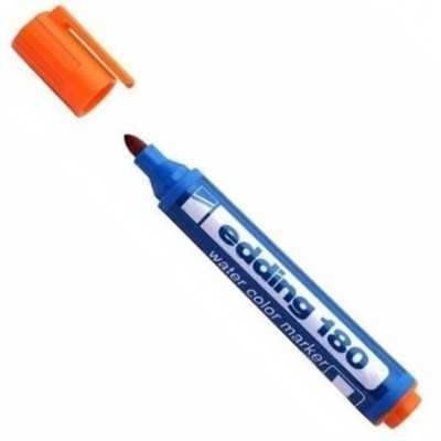 Marcador al agua Art 180 NARANJA punta redonda Edding