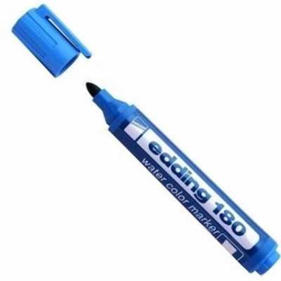 Marcador al agua Art 180 CELESTE punta redonda Edding