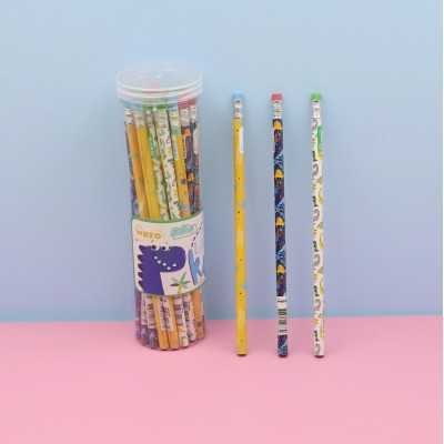 Lápiz negro con goma Roar Wero