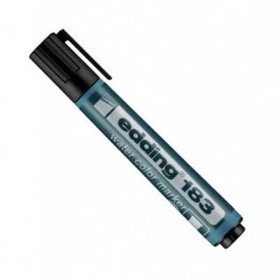 Marcador al agua Art 183 NEGRO punta biselada Edding