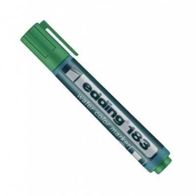 Marcador al agua Art 183 VERDE punta biselada Edding