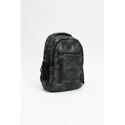 Mochila espalda Stay Alert 44x30x16 cm verde camouflage FW