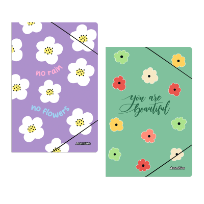 Carpeta Oficio 3 solapas Daisy con elástico Asamblea