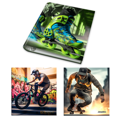 Carpeta 3 anillos de 40 mm carton Urban style 2 Asamblea