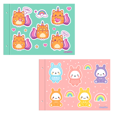 Carpeta Nº5 dos tapas Cute cartone Asamblea