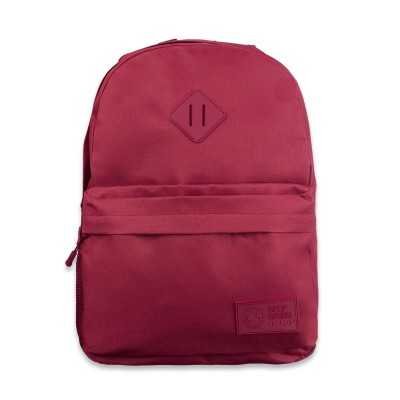 Mochila espalda lisa Bordo 43,5 cm con 2 Cierres Talbot