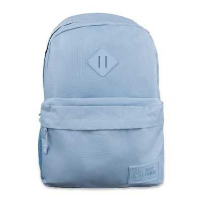 Mochila espalda lisa Celeste 43,5 cm con 2 Cierres Talbot