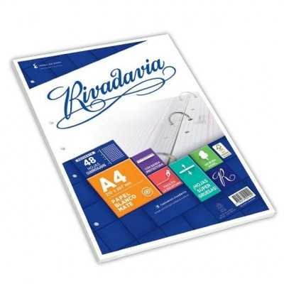 Repuesto A4 x 48 hojas cuadriculado Rivadavia