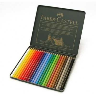 Lápices Polychromos x24 colores lata Faber-Castell