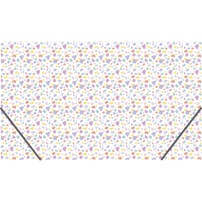 Carpeta Oficio 3 solapas plástica Confetti con elástico Rome