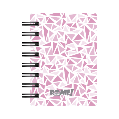 Libreta A7 cartone mosaico x 90 hojas lisas Rome