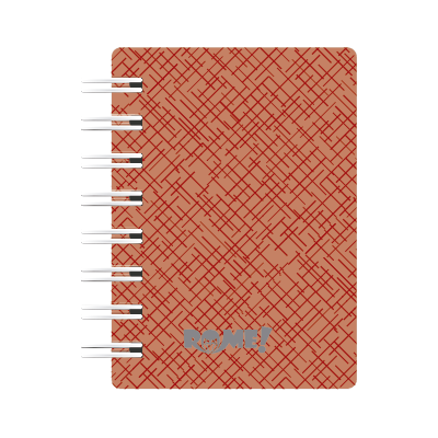 Libreta A7 cartone mosaico x 90 hojas cuadriculadas Rome