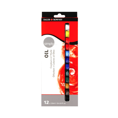 Set de óleos Simply x12 colores en pomo 12 ml Daler Rowney