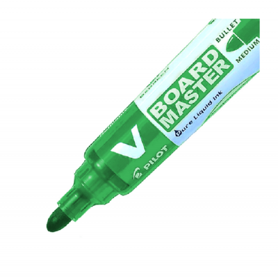 Marcador para pizarra recargable punta redonda verde Pilot